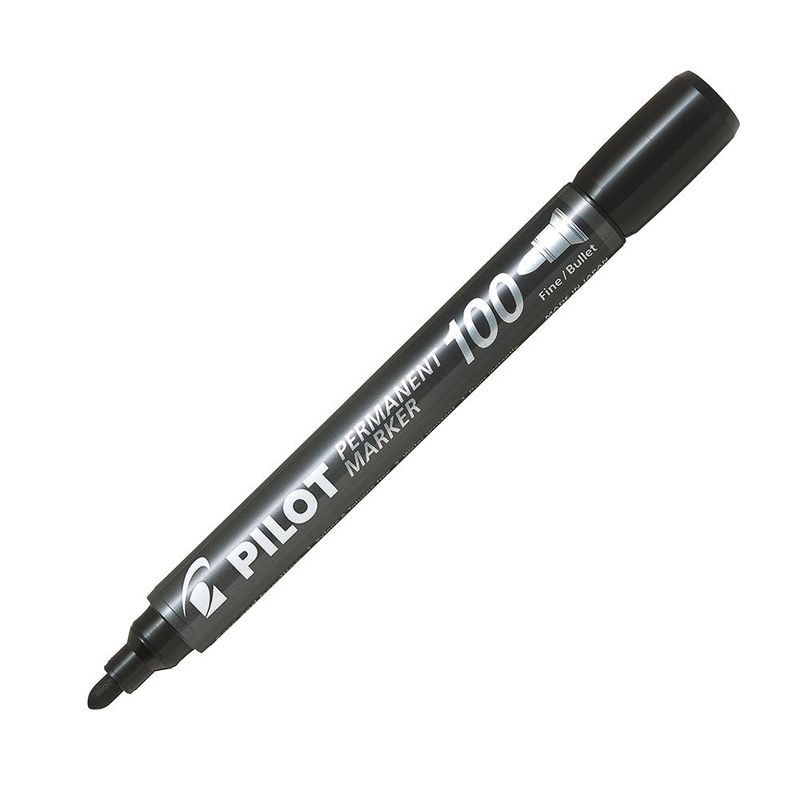 PILOT - 12 un. Marcador Permanente Fino Negro