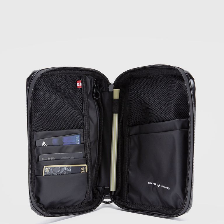 Porta Pasaportes Travel Ripstop Black Essentials Negro TALLA UNICA