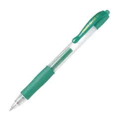 PILOT - 12 un. Lápiz Gel G-2 0.7 mm. Verde Metálico