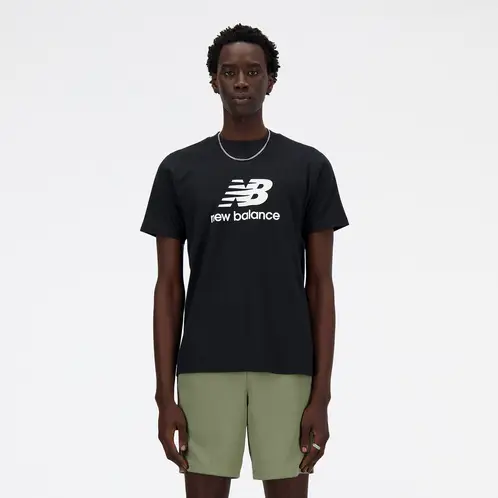 NEW BALANCE - Polera Lifestyle Hombre Essentials Negra