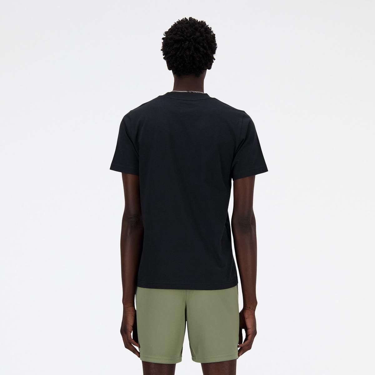 NEW BALANCE - Polera Lifestyle Hombre New Balance Essentials Negra