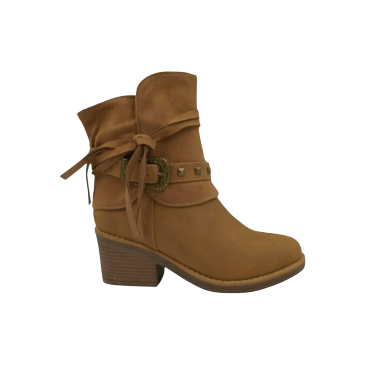 HERIEL - Bota Café Gamuza Mujer