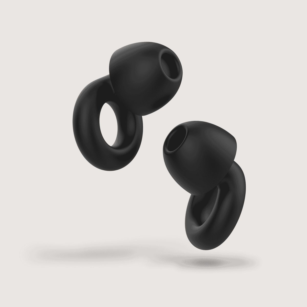 HYPNOS - Tapones para Oídos Reutilizables e Hipoalergénico Silicona 30 db Negro