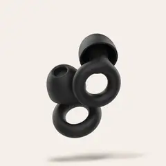 HYPNOS - Tapones para Oídos Reutilizables e Hipoalergénico Silicona 30 db Negro