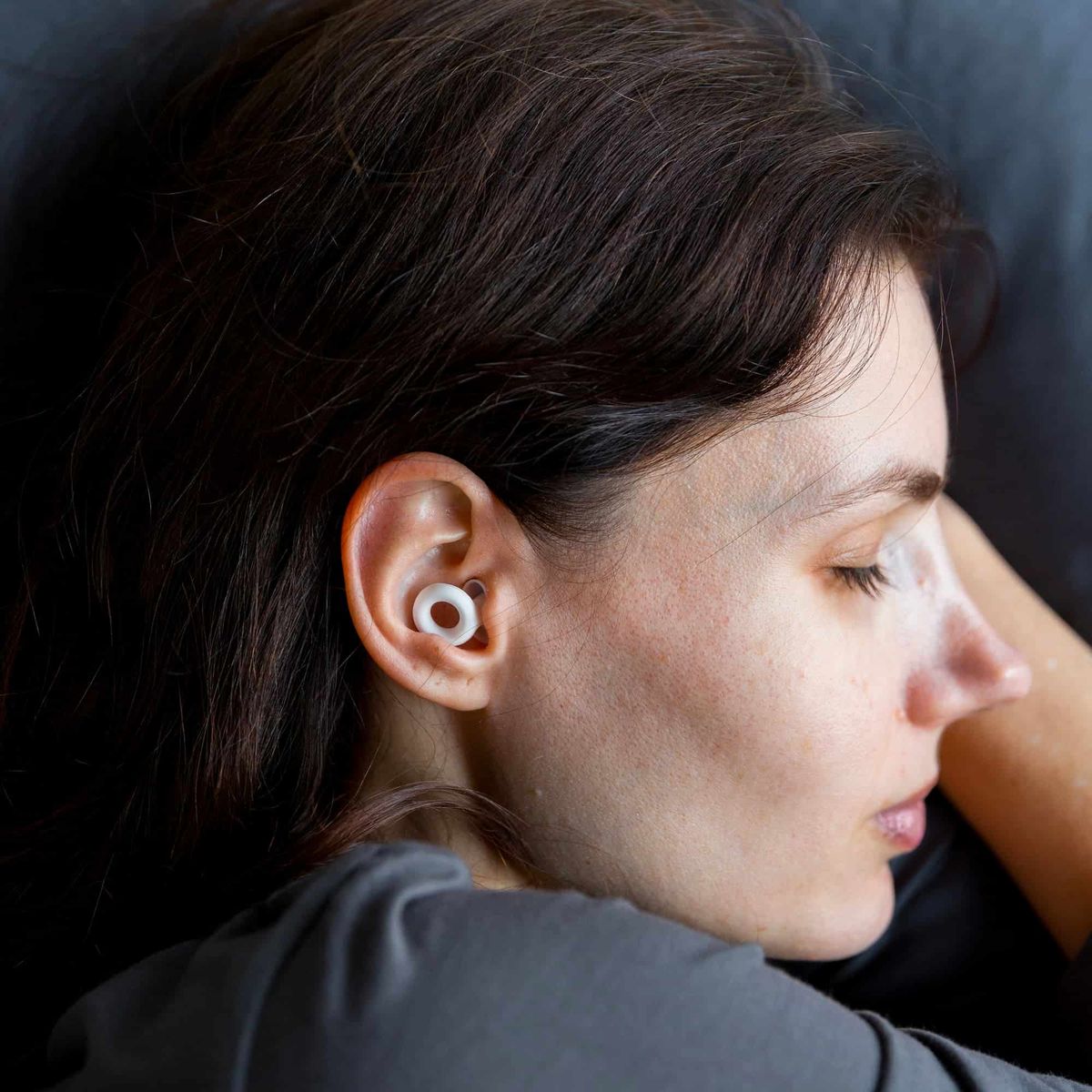 HYPNOS - Tapones para Oídos Reutilizables e Hipoalergénico Silicona 30 db Negro