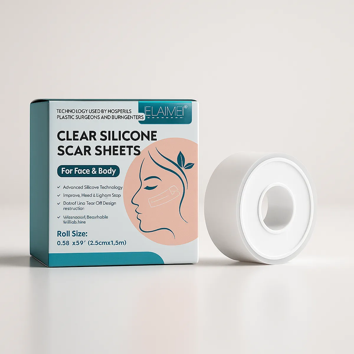 GENERICO - Parche de silicona para cicatrices de Rostro y Cuerpo