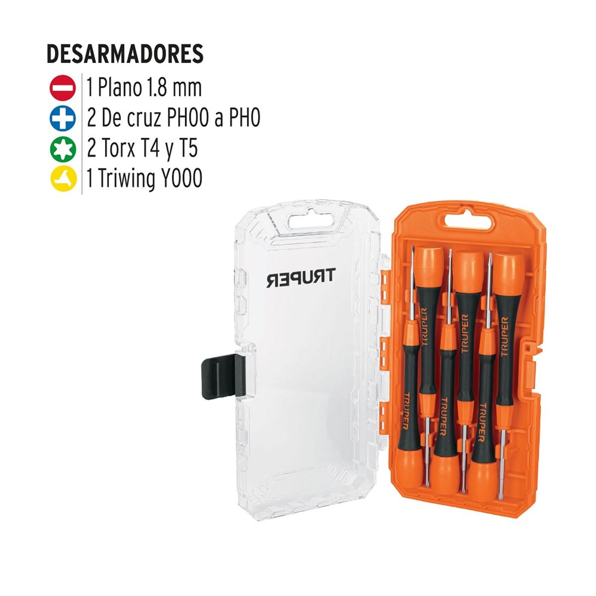 TRUPER - DESTORNILLADOR RELOJERO 6PZAS TRUPER MOD-JOY-6