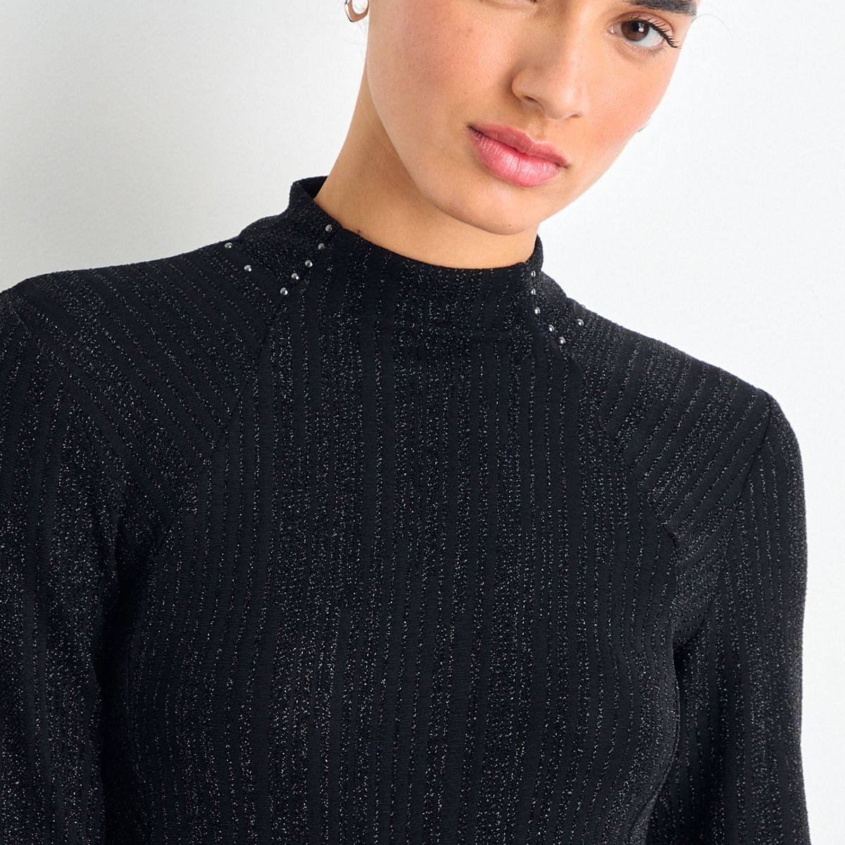 IO - Polera Manga Larga Mujer Negro Io