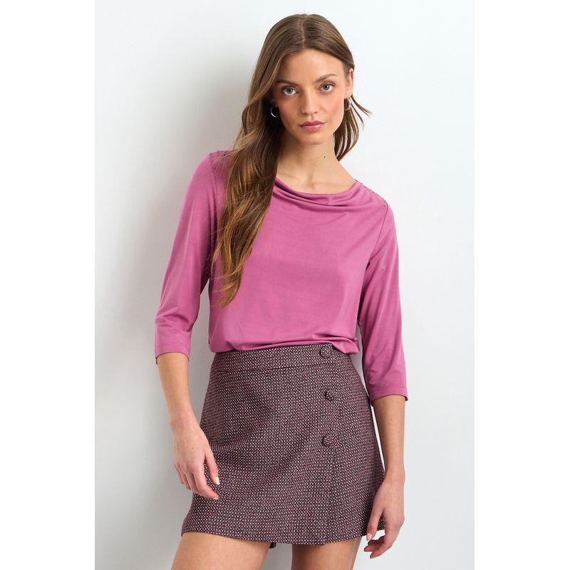 IO - Polera Manga Larga Mujer Fucsia Io