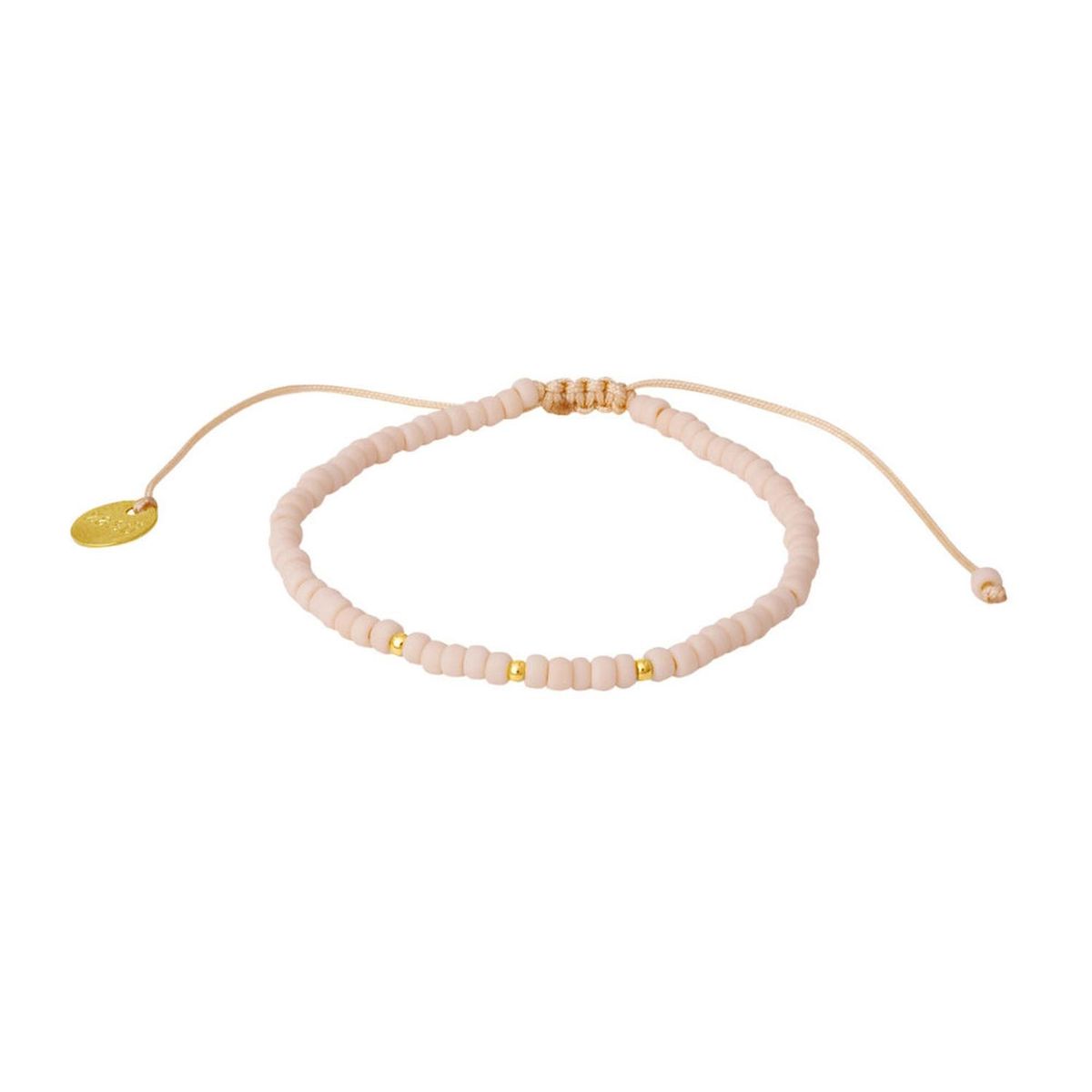 ZAZU - Candy Crema con Mostacillas Bañadas en Oro