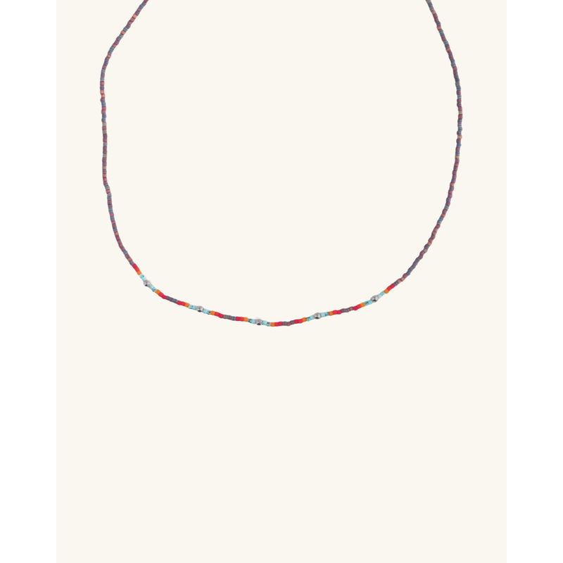ZAZU - Choker Aki con Mostacillas de Plata