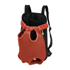 PUPU SHOP - BOLSO CANGURO MORRAL TRANSPORTE MASCOTA - Naranja - M