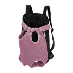 PUPU SHOP - BOLSO CANGURO MORRAL TRANSPORTE MASCOTA - Rosa - M