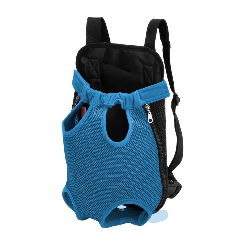 PUPU SHOP - BOLSO CANGURO MORRAL TRANSPORTE MASCOTA - Azul - L