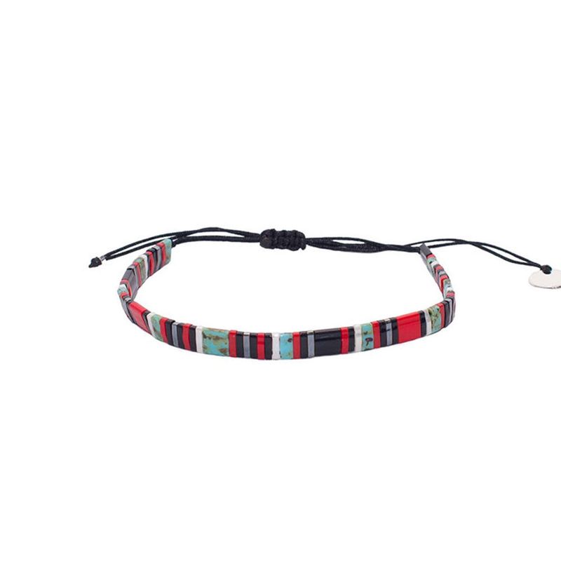 ZAZU - Pulsera Fita Negra, Roja Picasso