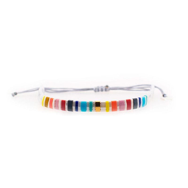 ZAZU - Fita Blanca Arcoiris y Dorado