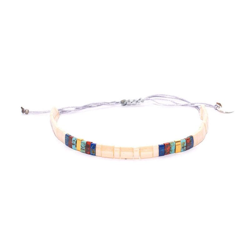 ZAZU - Pulsera Fita Beige y Picasso