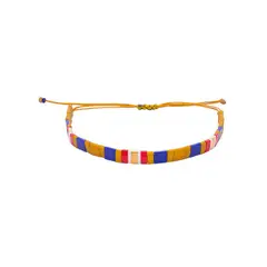 ZAZU - Pulsera Fita Mostaza Y Azul