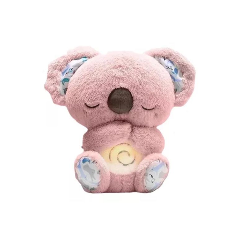 GENERICO - Koala Respira Real Peluche Calma Bebé Dormir Sueño Relajante - Rosa