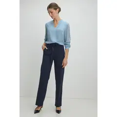 MA GRIFFE - Pantalon Mujer Azul Magriffe