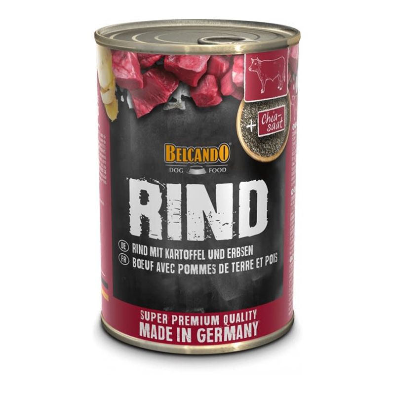 BELCANDO - Belcando Alimento Lata Ternera Patata y Guisantes 400Gr