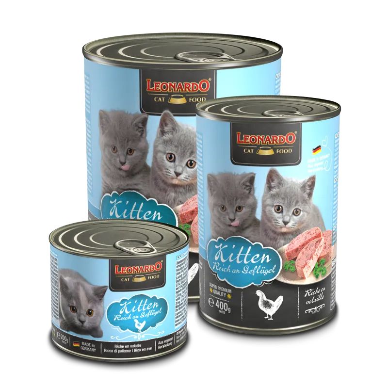 CAT FOOD LEONARDO - Leonardo Alimento Lata Kitten 400gr