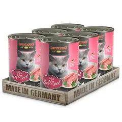 CAT FOOD LEONARDO - Alimento Leonardo Ave, Pack x 6 Latas 400gr
