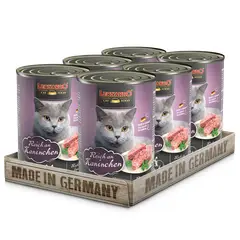 CAT FOOD LEONARDO - Leonardo Alimento Pack x 6 Latas Conejo 400gr