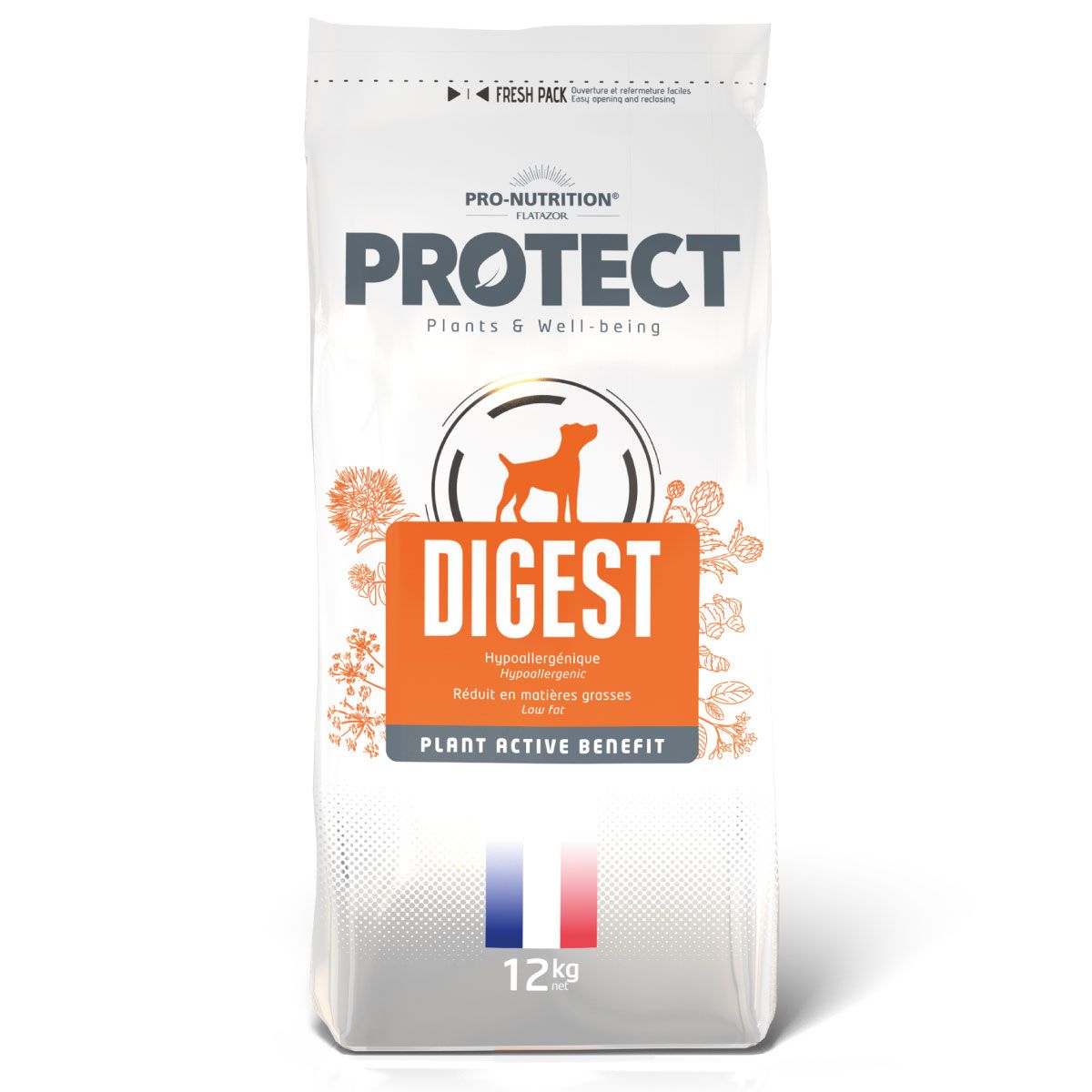 PRO NUTRITION FLATAZOR - Alimento Protect Digest Para Perro 12Kg