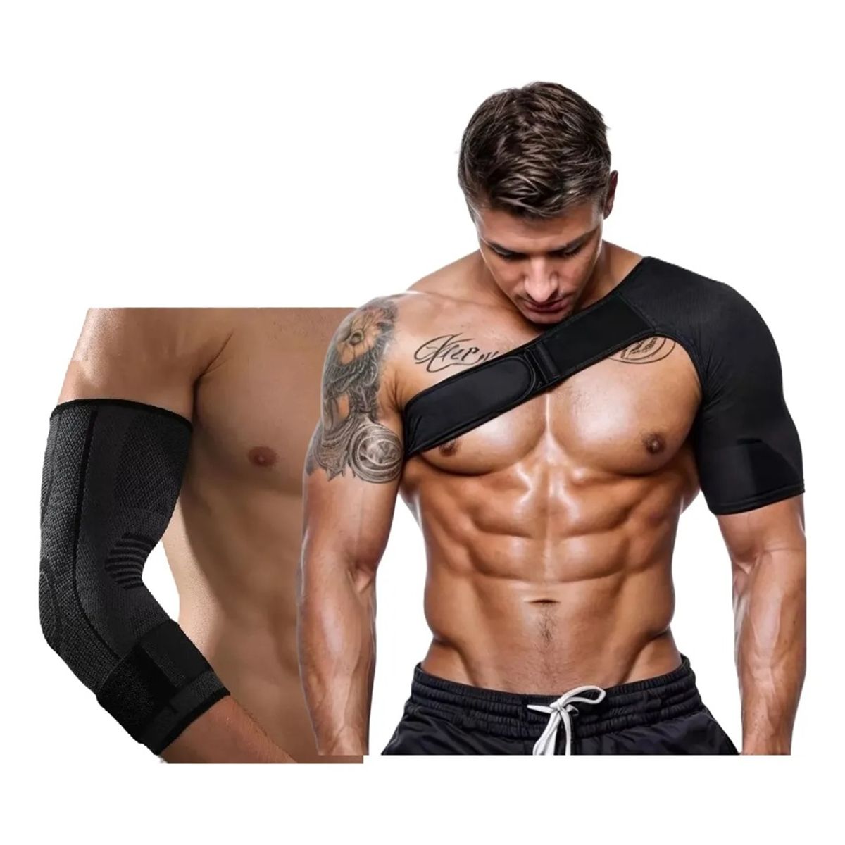 GENERICO - Soporte De Hombro Hombrera Ortopédica Coderas De Compresión