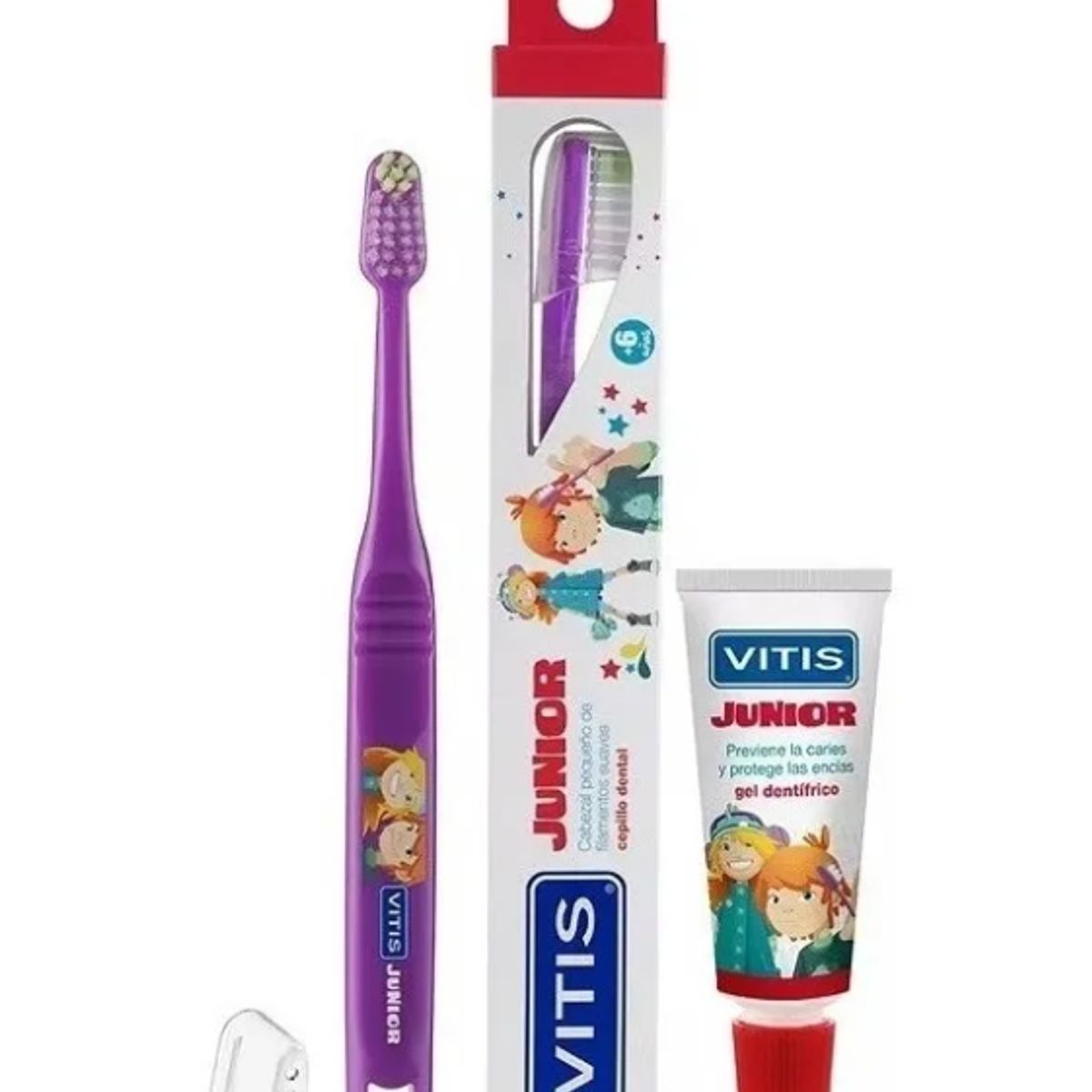 VITIS - Vitis Junior Pack Cepillo Dental + Gel Dental 15g Niños 6+