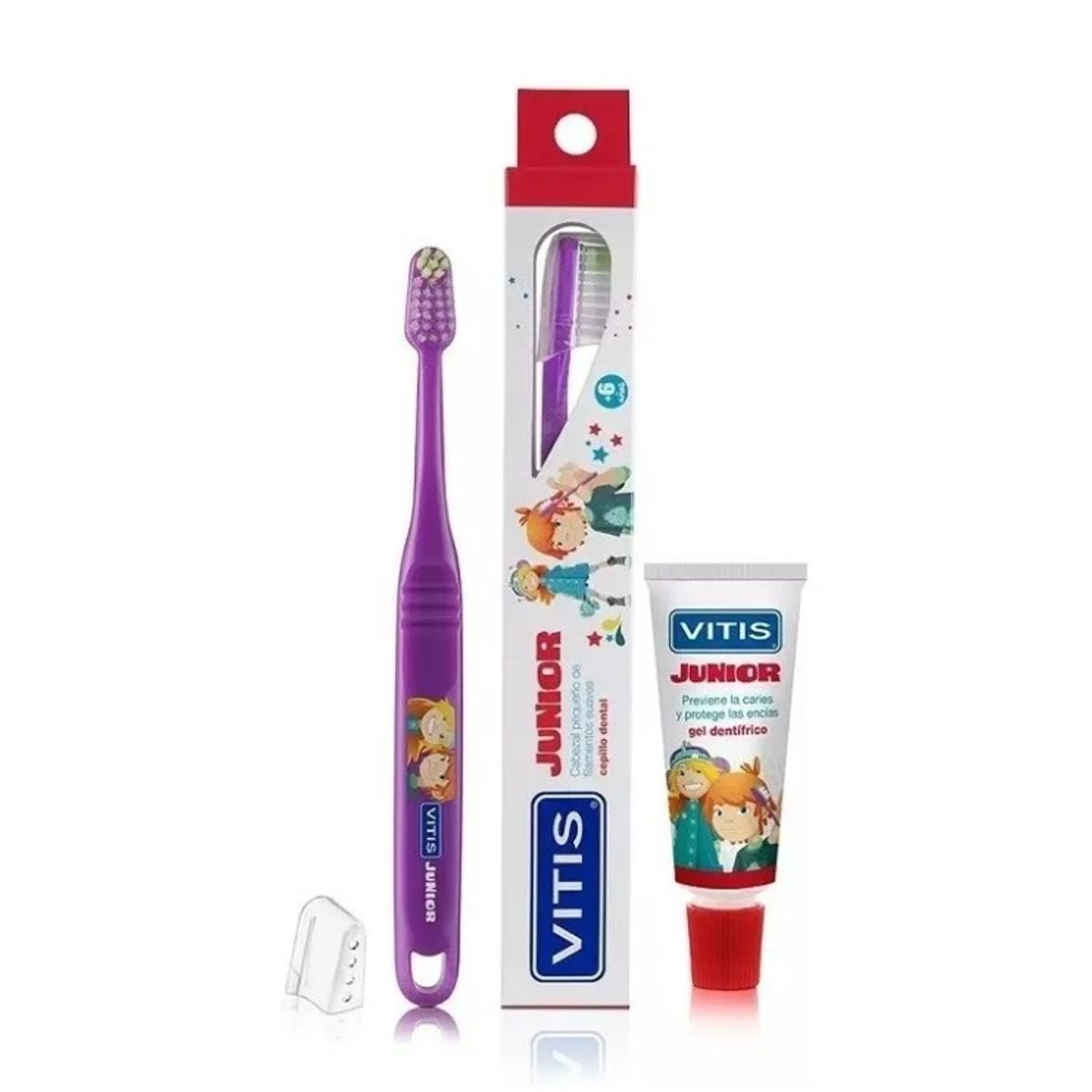 VITIS - Vitis Junior Pack Cepillo Dental + Gel Dental 15g Niños 6+