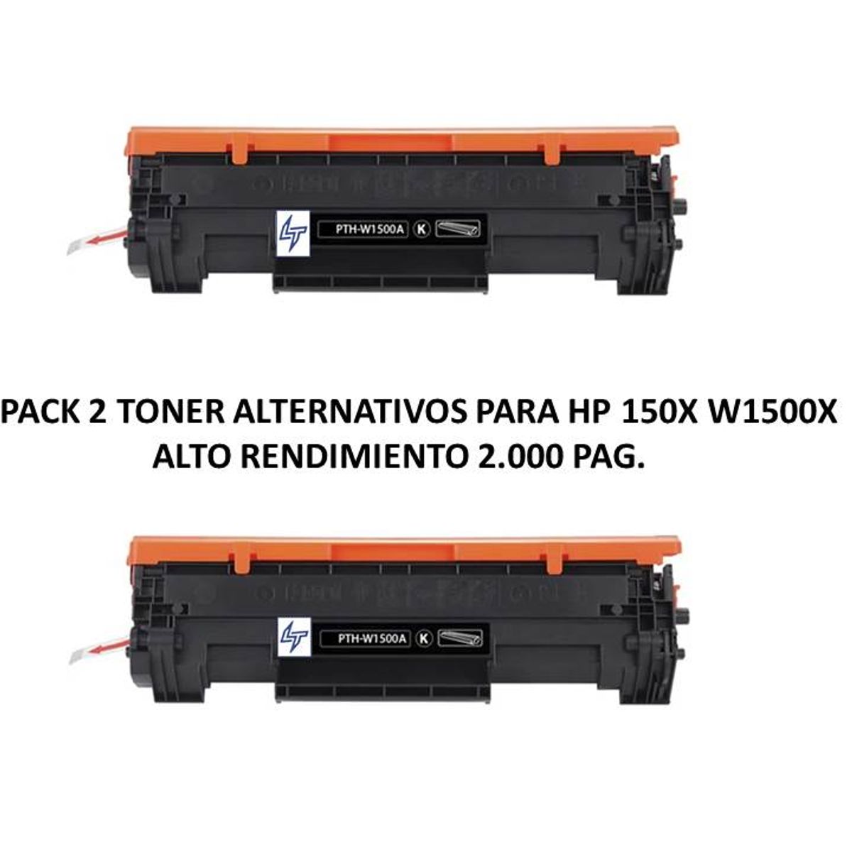 GENERICO - PACK 2 TONER PARA HP 150X W1500X HP M111 M141 2.000 PAG.  ALTO RENDIMIENTO  LASERTECNO