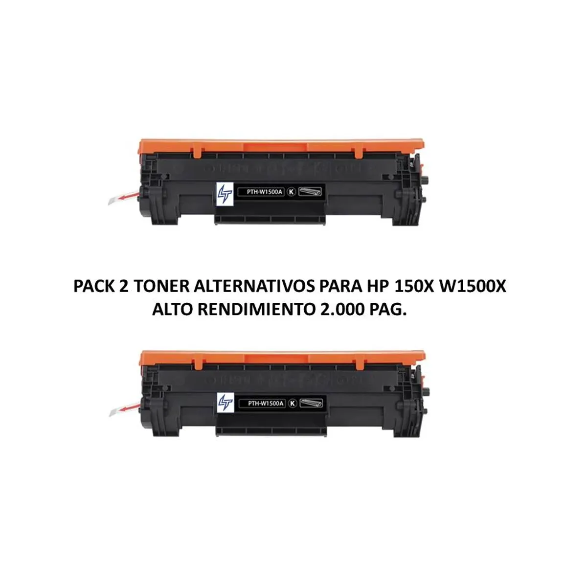 GENERICO - PACK 2 TONER PARA HP 150X W1500X HP M111 M141 2.000 PAG.  ALTO RENDIMIENTO  LASERTECNO