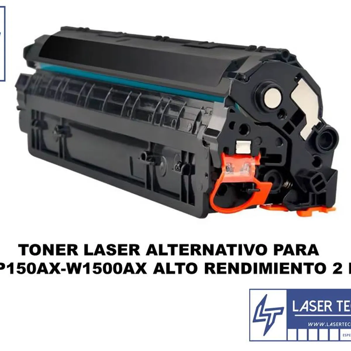 GENERICO - PACK 2 TONER PARA HP 150X W1500X HP M111 M141 2.000 PAG.  ALTO RENDIMIENTO  LASERTECNO