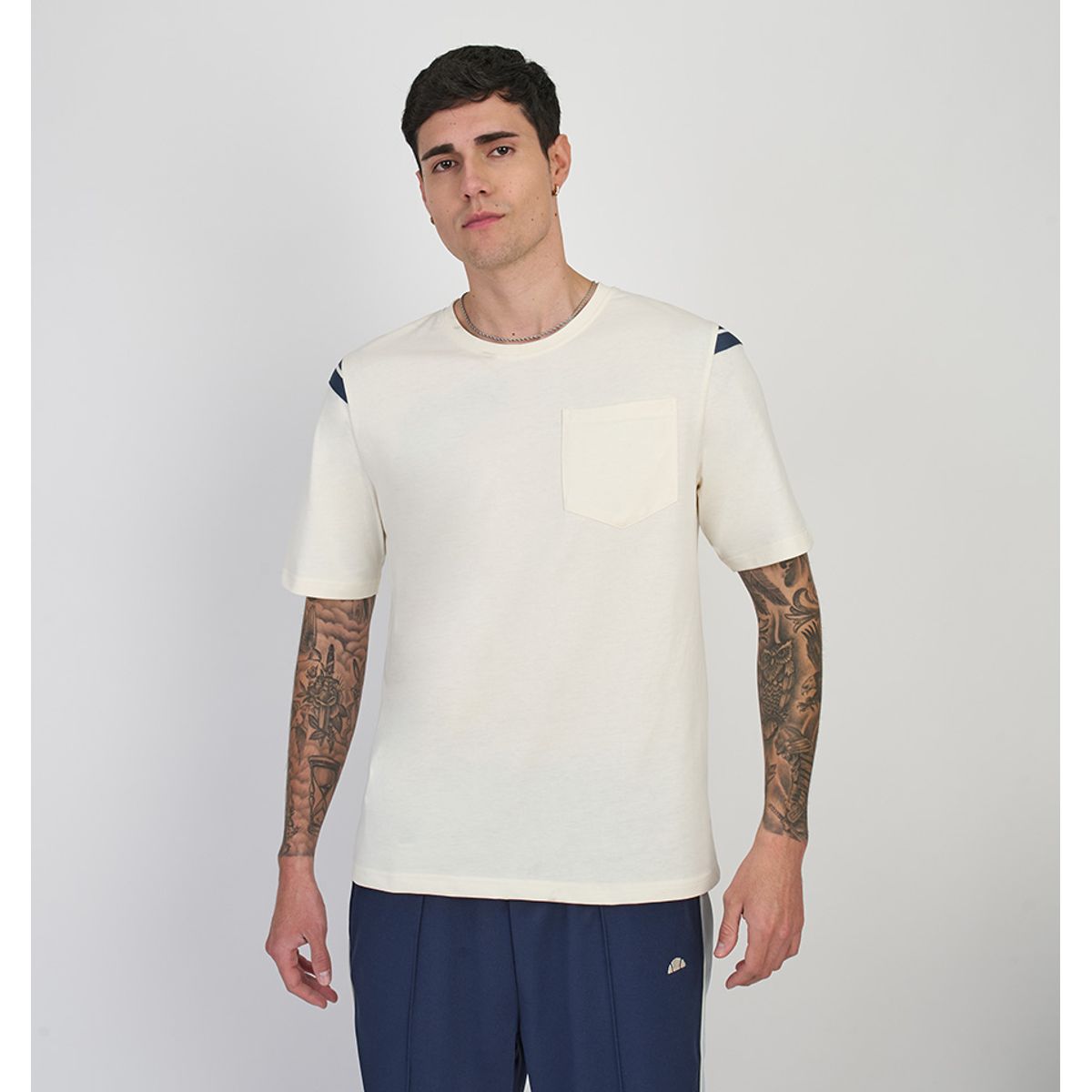 ELLESSE - POLERA HOMBRE ELLESSE BROSON BLANCO