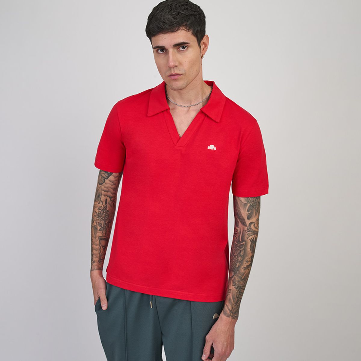 ELLESSE - POLERA HOMBRE ELLESSE BORIS ROJO
