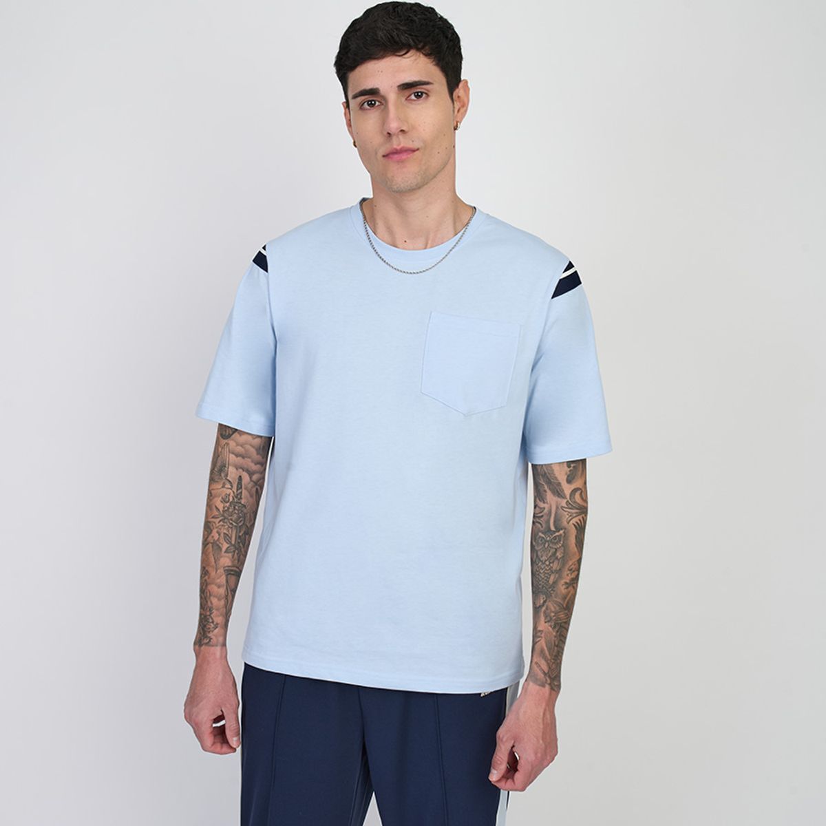 ELLESSE - POLERA HOMBRE ELLESSE BROSON CELESTE