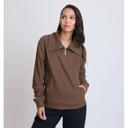 ELLESSE - POLERON MUJER LETICIA CAFÉ OSCURO