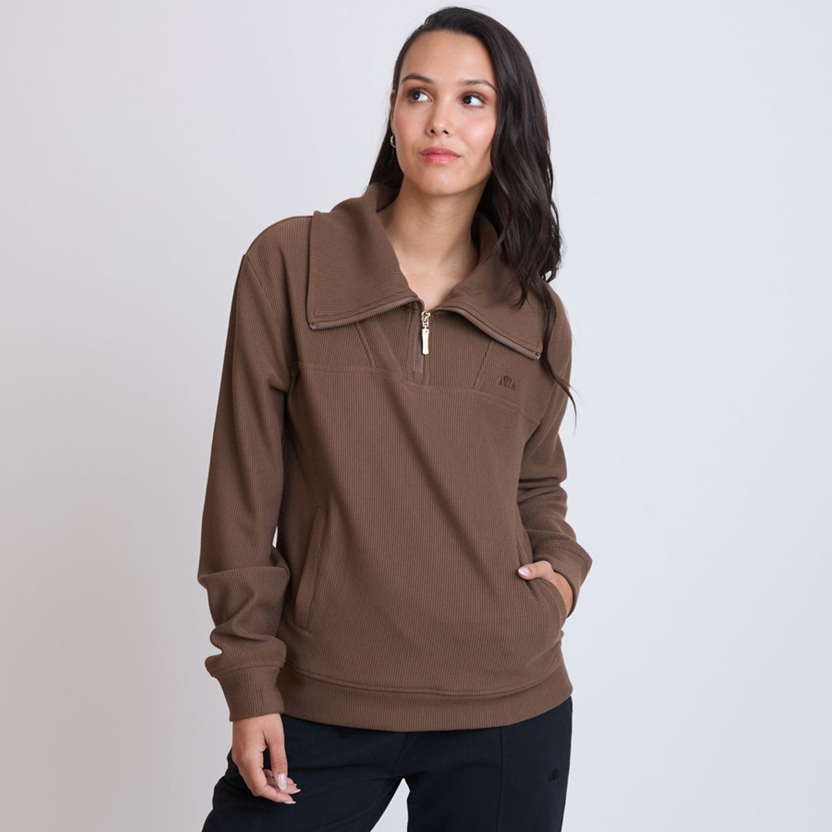 ELLESSE - POLERON MUJER ELLESSE LETICIA CAFÉ OSCURO