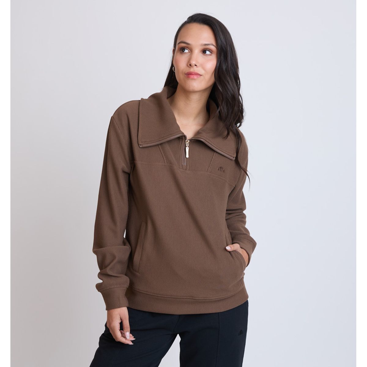 ELLESSE - POLERON MUJER ELLESSE LETICIA CAFÉ OSCURO