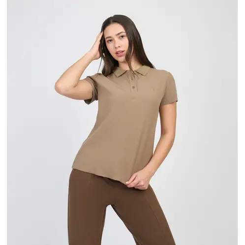 ELLESSE - POLERA MUJER LARA CAFÉ