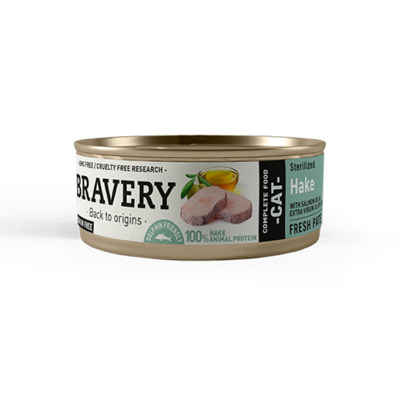 BRAVERY - Bravery Lata Hake Sterilized Cat 70gr