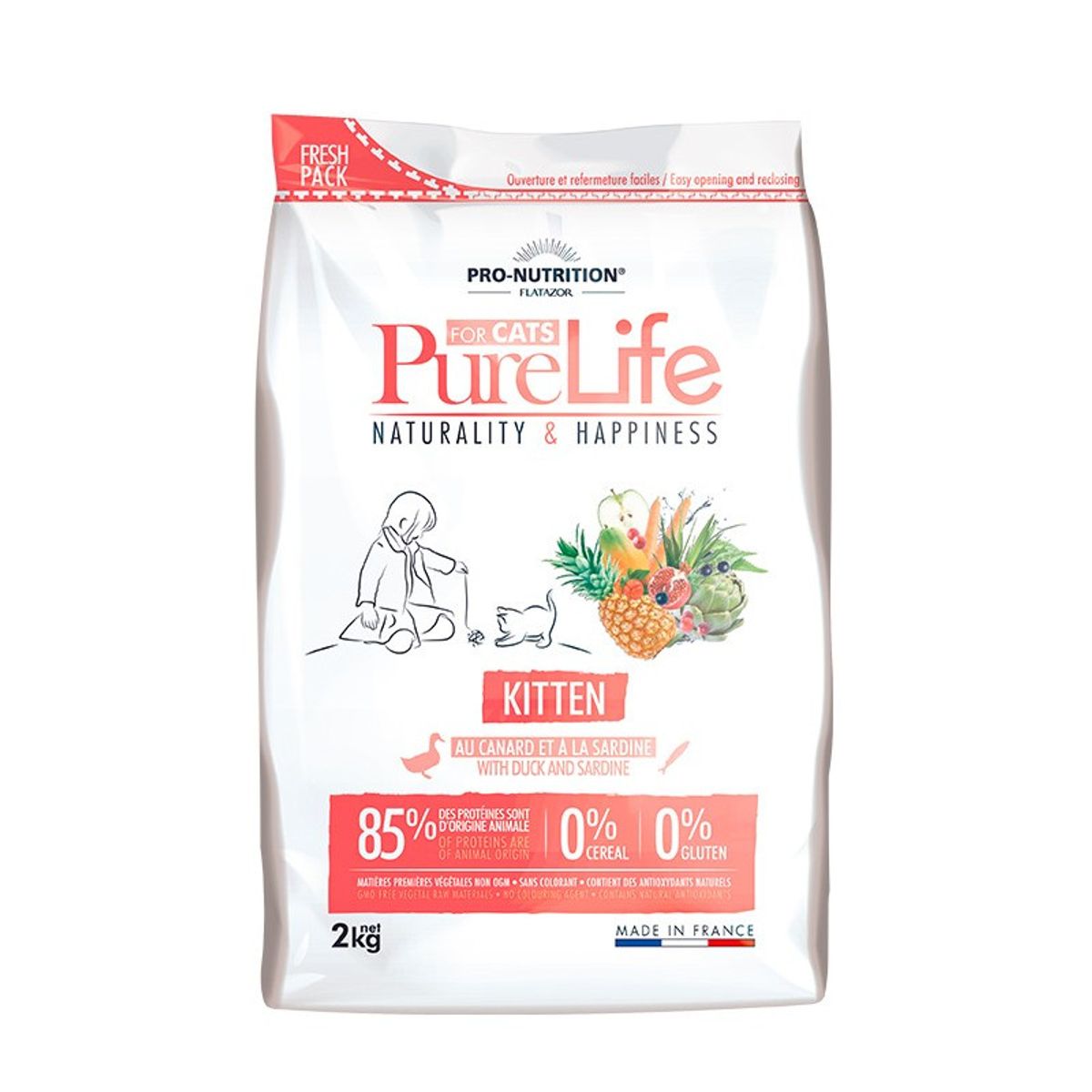 PRO NUTRITION FLATAZOR - Alimento Pure Life Kitten Gatito 2kg