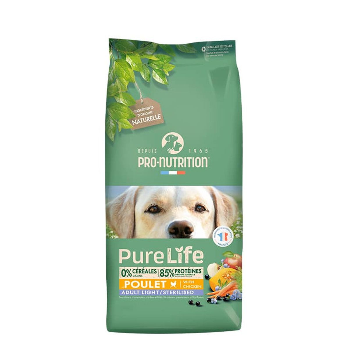 PRO NUTRITION FLATAZOR - Alimento Pure Life Light Sterilized Para Perro 2kg