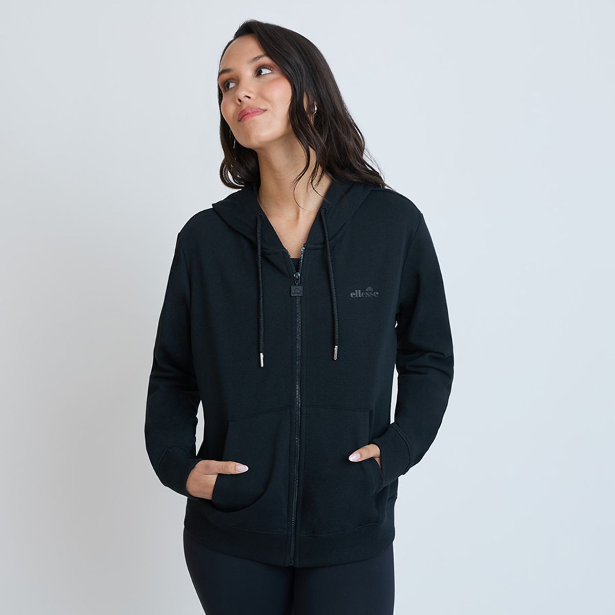 ELLESSE - POLERON MUJER ELLESSE CELESTE NEGRO