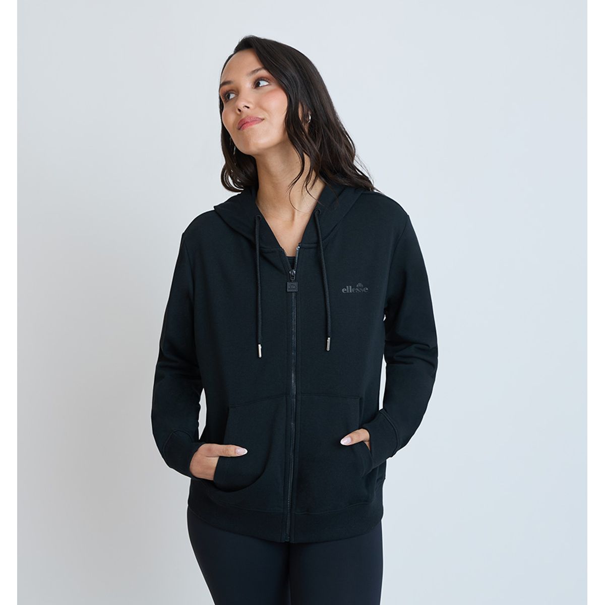 ELLESSE - POLERON MUJER ELLESSE CELESTE NEGRO