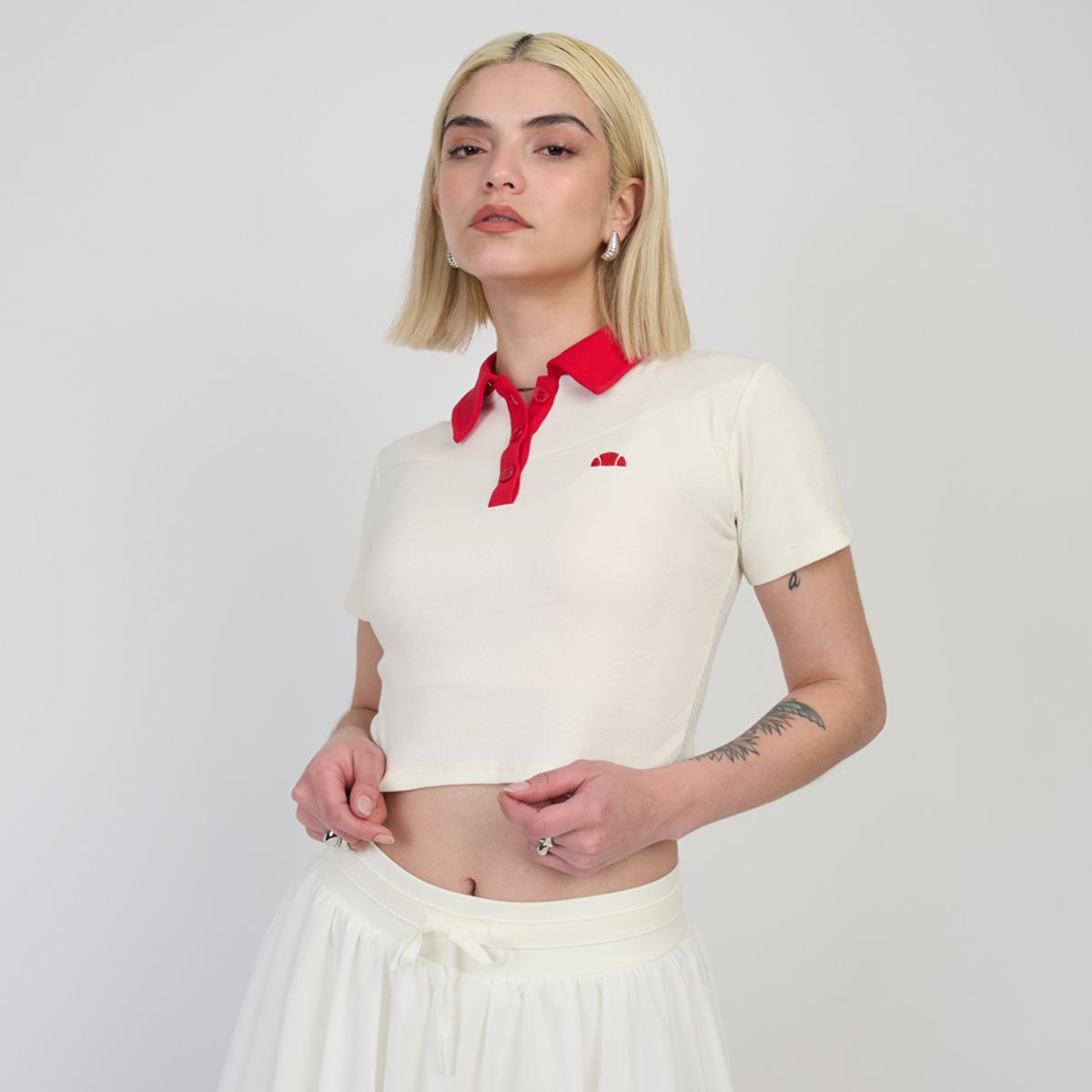 ELLESSE - POLERA MUJER ELLESSE GINEBRA BLANCO