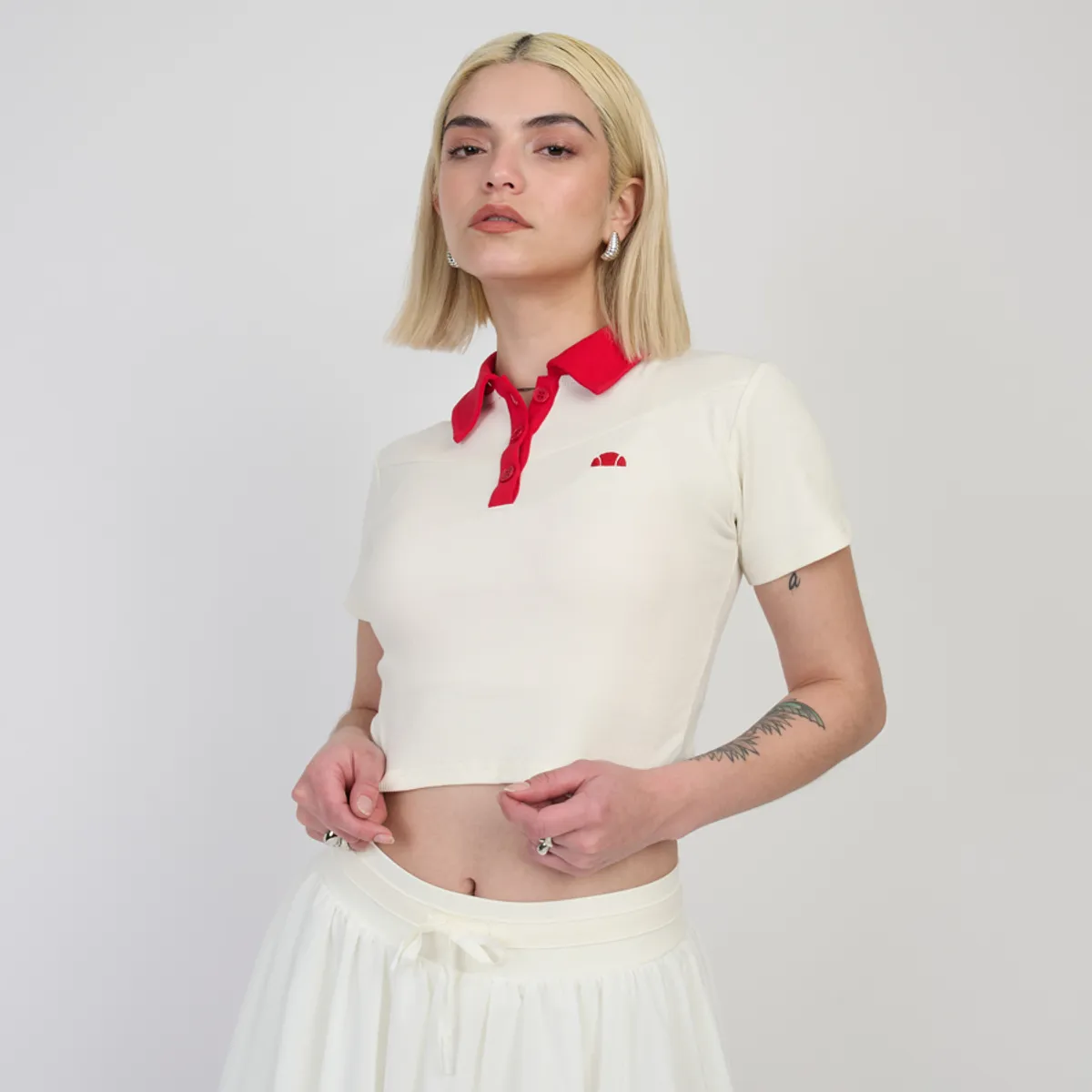 ELLESSE - POLERA MUJER ELLESSE GINEBRA BLANCO