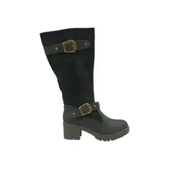 HERIEL - Bota Negra Baja Mujer